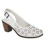 Sandały skórzane Rieker 40981-80 white