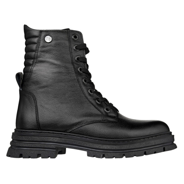 Skórzane Trzewiki damskie T.Sokolski SAR Z25-345 BLK czarne na platformie