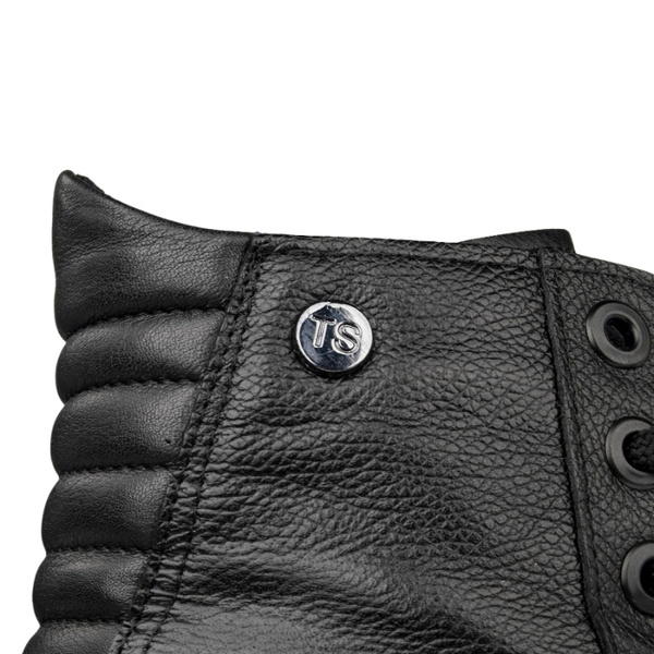 Skórzane Trzewiki damskie T.Sokolski SAR Z25-345 BLK czarne na platformie