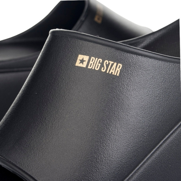 Damskie Klapki na platformie Big Star RR274A567 czarne eva lekkie