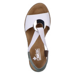 Sandały damskie Rieker 624H6-80 white comb