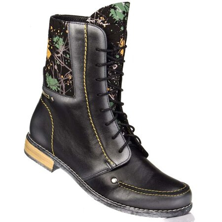 Trzewiki skórzane Maciejka 06122 czarny