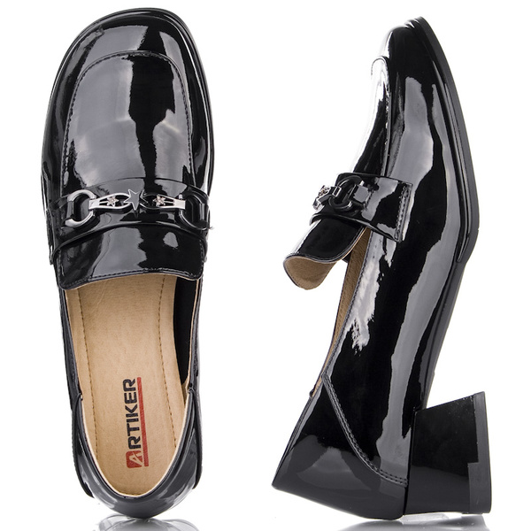 Półbuty damskie Artiker 55C0105 black skóra
