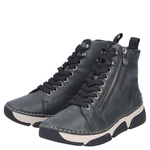 Zielone Botki damskie Rieker 45920-54 green sneakersy na grubej podeszwie