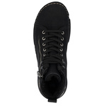 Czarne botki sportowe damskie Rieker 45920-01 ocieplone sneakersy
