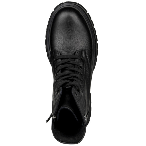 Skórzane Trzewiki damskie T.Sokolski SAR Z25-345 BLK czarne na platformie