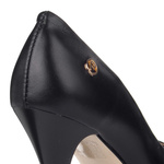 Szpilki damskie skórzane Prestige 2107 K-lico czarny OUTLET