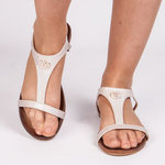 Sandałki S.Barski KV-5541-45 beige beż