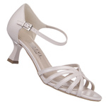 Skórzane sandałki damskie różowe Kotyl 3825 perłowy róż buty taneczne