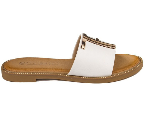 Klapki Filippo DK2103/21 WH białe 