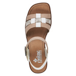 Sandały damskie Rieker 62676-62 beige kombi 