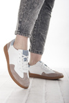 Białe sneakersy damskie skórzane T. Sokolski 224 WH/BLUE sportowe 