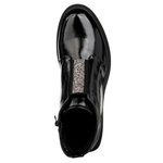 Eleganckie Botki lakierowane S.Barski HY52-506 czarne ocieplone