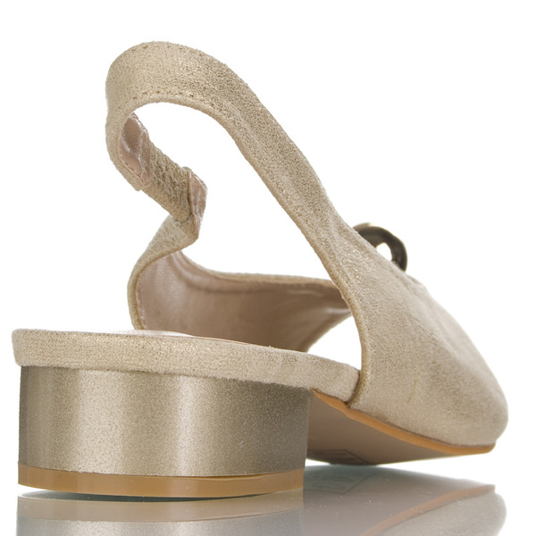 Złote sandałki damskie z kulką T.Sokolski 136 gold S