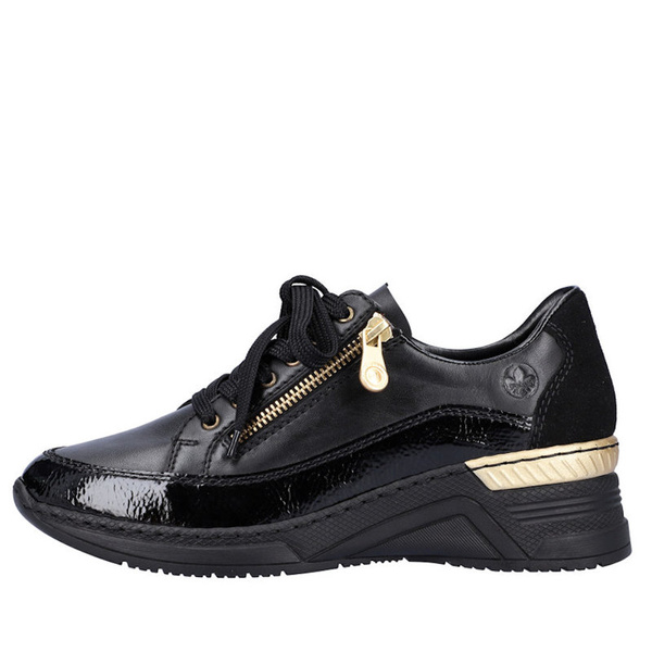 Półbuty damskie Rieker N4330-00 black