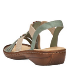 Sandały Rieker 60851-52 green zielone