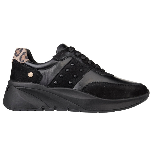 Czarne Sneakersy damskie Maciejka P7239-01 czarne skórzane sportowe