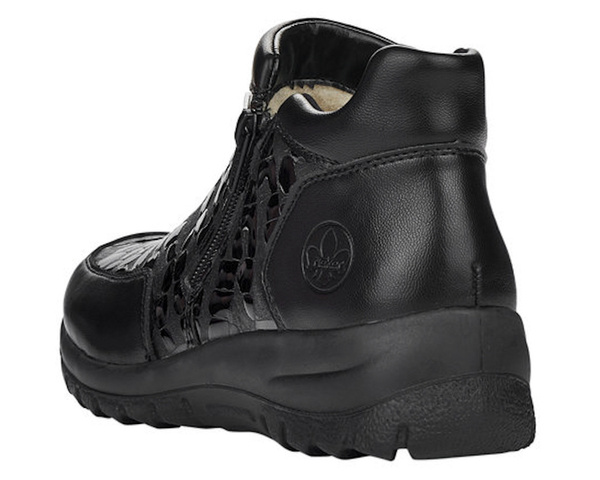 Botki damskie Rieker L7182-00 black czarne