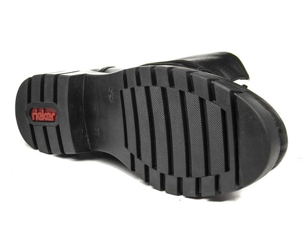 Trzewiki damskie Rieker X2640-00 black