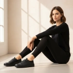 Półbuty damskie skórzane T. SOKOLSKI AMI W26-151 BLK czarne