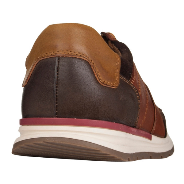 Skórzane sneakersy męskie T.Sokolski CH W25-361 brązowe wiązane