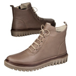 Beżowe botki damskie skórzane Artiker 55C1527 ocieplane trzewiki zimowe