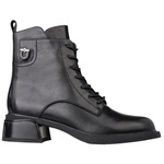 Skórzane trzewiki damskie Filippo DBT7369/25 BK czarne ocieplone