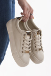 Tenisówki Big Star NN274210 beżowe sneakersy licowe sportowe