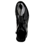 Eleganckie Botki lakierowane S.Barski HY52-525 czarne ocieplone