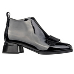 Botki lakierowane damskie Artiker 57C1037 czarne skórzane ocieplone