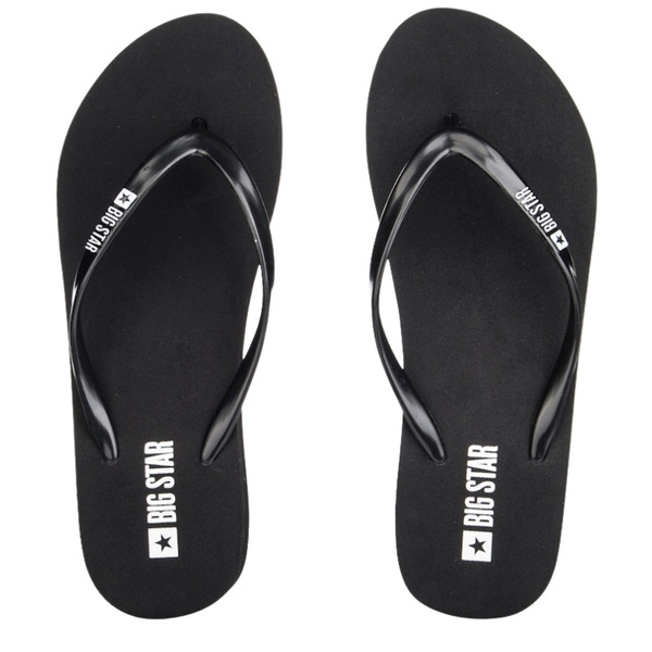 Piankowe Japonki damskie Big Star RR274A549 czarne lekkie na lato