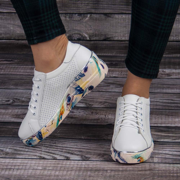 Sneakersy ażurowe Artiker 52C2153 biały