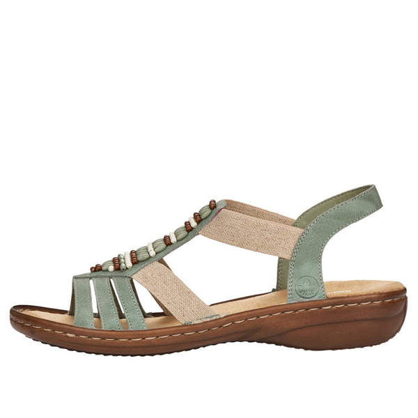 Sandały Rieker 60851-52 green zielone