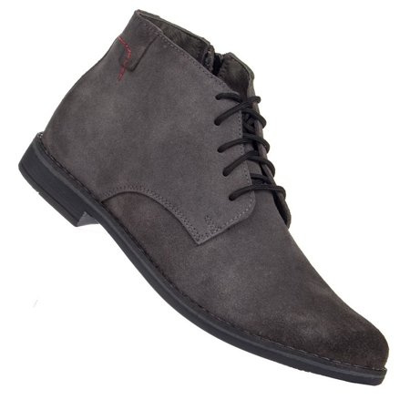 Breki męskie skórzane Abis 4350 szary