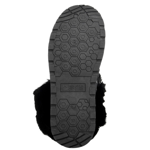Śniegowce damskie mukluki Big Star SS274113 czarne ciepłe z futerkiem
