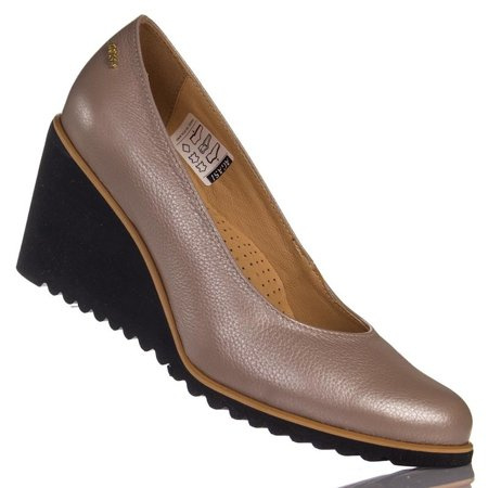 Koturny damskie Agasi 469 beż gr perła