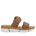 Klapki damskie Rieker V2392-62 beige