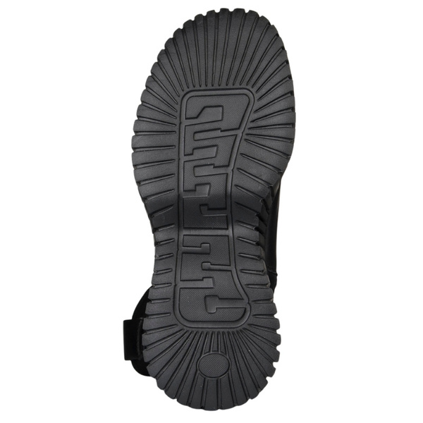 Czarne botki damskie Filippo DBT7163/25 BK skórzane ze stretchem