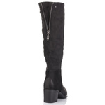 Kozaki damskie stretch T.Sokolski HX Z24-141 czarne zamszowe skarpety