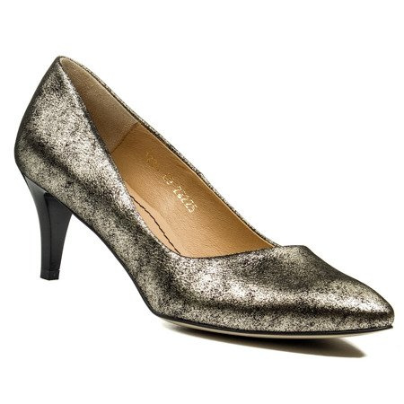 Czółenka Eska 1224/507 czarne złote