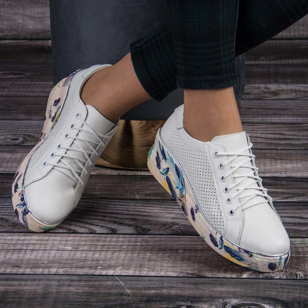 Sneakersy ażurowe Artiker 52C2153 biały