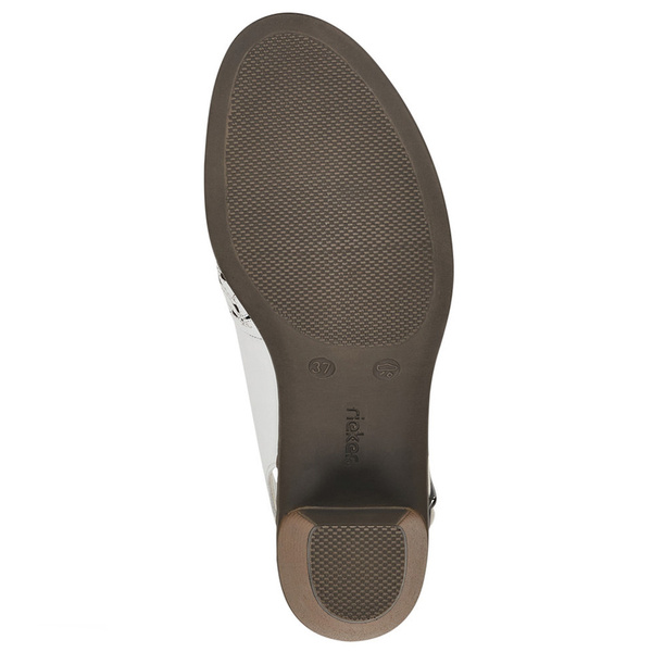 Sandały skórzane Rieker 40981-80 white