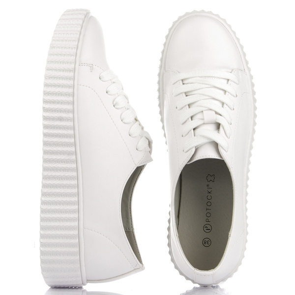 Sneakersy damskie Potocki 12353WH białe