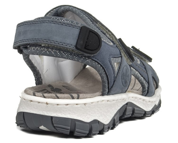 Sandały damskie Rieker 68874-14 blue granat