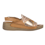 Skórzane Sandały damskie Maciejka L7067-29 rude na platformie