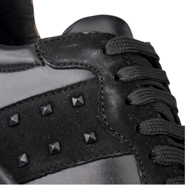 Czarne Sneakersy damskie Maciejka P7239-01 czarne skórzane sportowe
