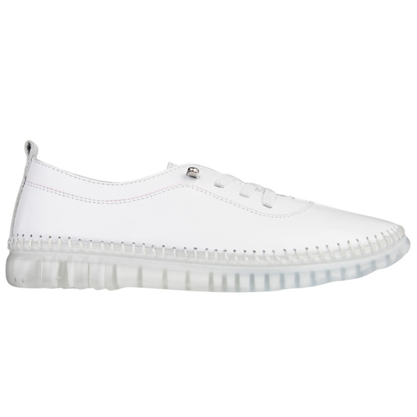 Białe półbuty skórzane T. Sokolski 303 WHT wiązane buty damskie