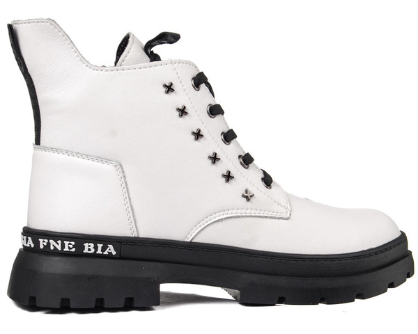 Botki damskie Filippo DBT3063/21 WH biały
