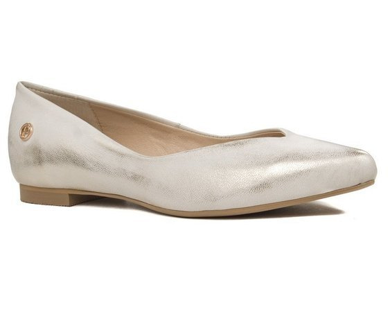 Balerinki Prestige 2044 złoty przecierany