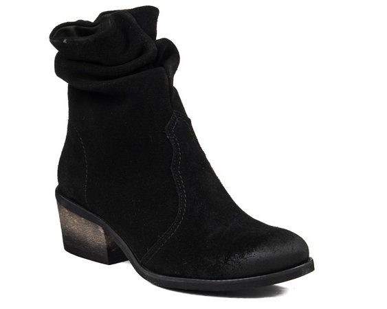 Kowbojki botki Agasi 629 czarny welur